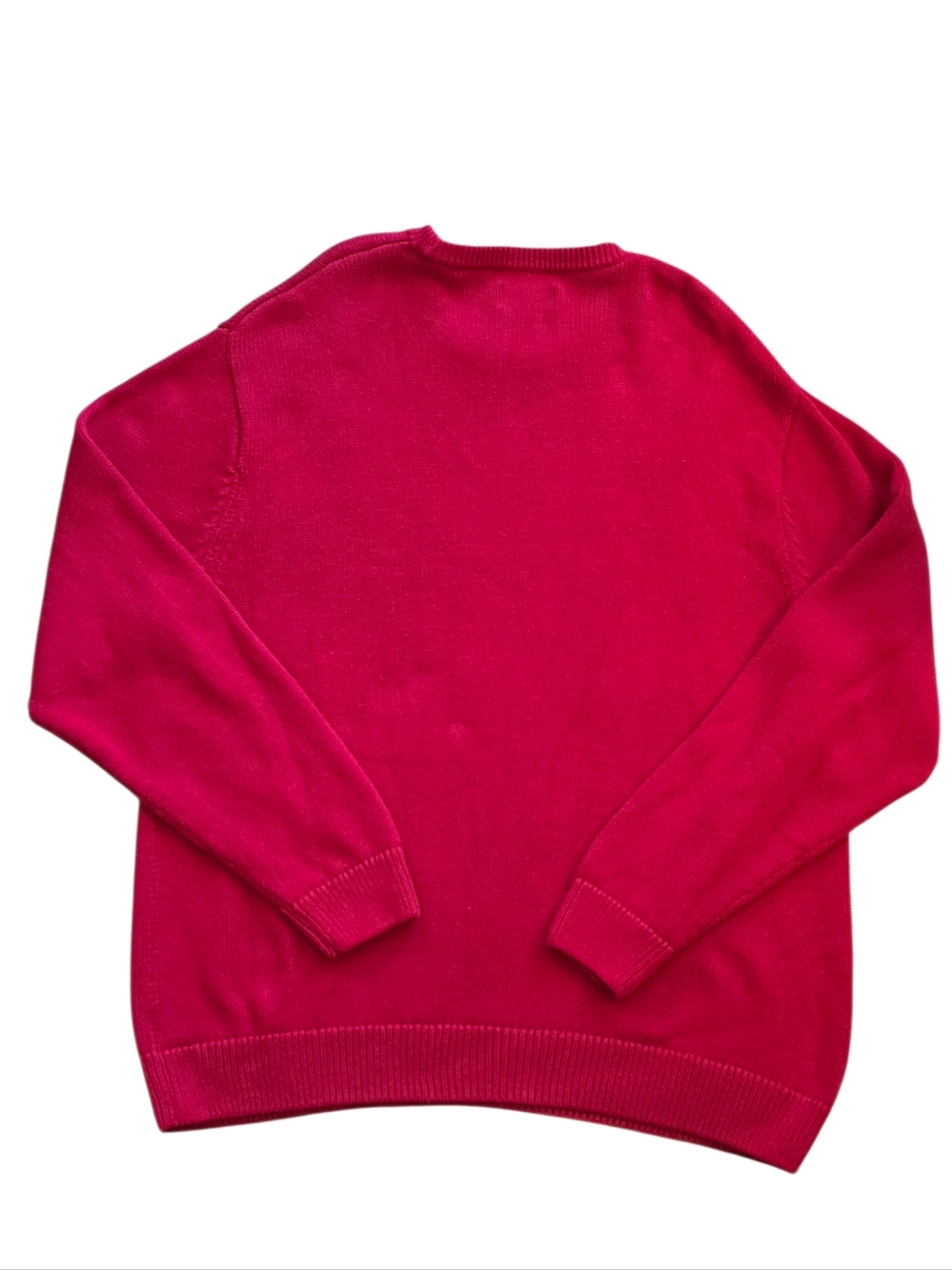 Chaps 2XL Red Crew Neck Classic Knit Pullover Sweater XXL - Picture 4 of 7